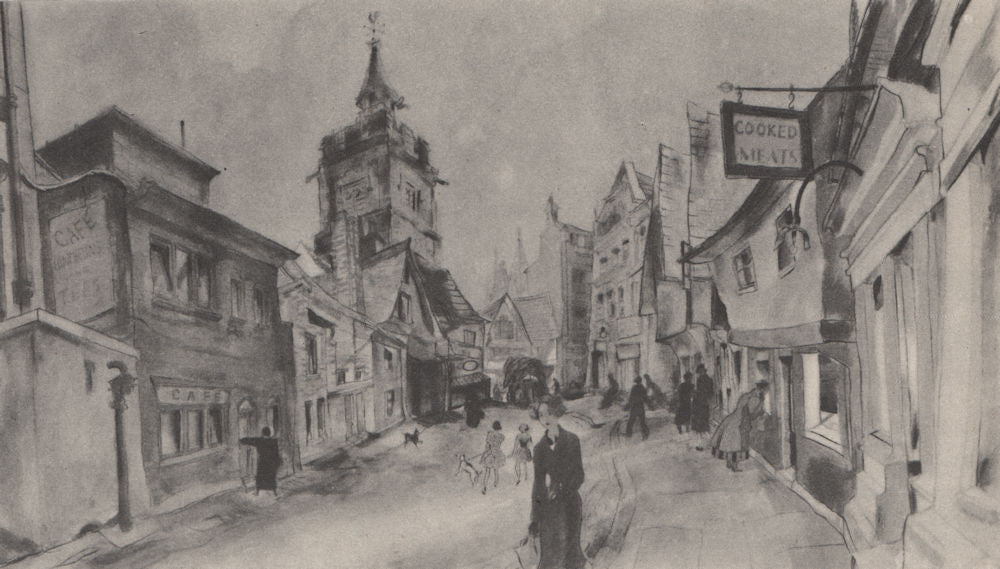 ST ALBANS. French Row, by Steven Spurrier. Hertfordshire 1947 old print